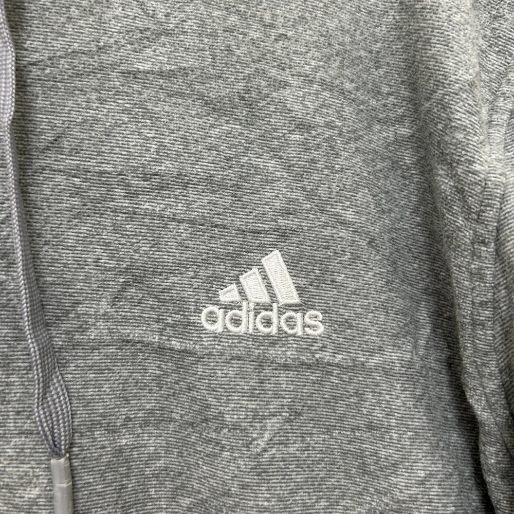 Adidas Golf Mens XL Heather Grey Pullover Hoodie Lightweight Sweatshirt